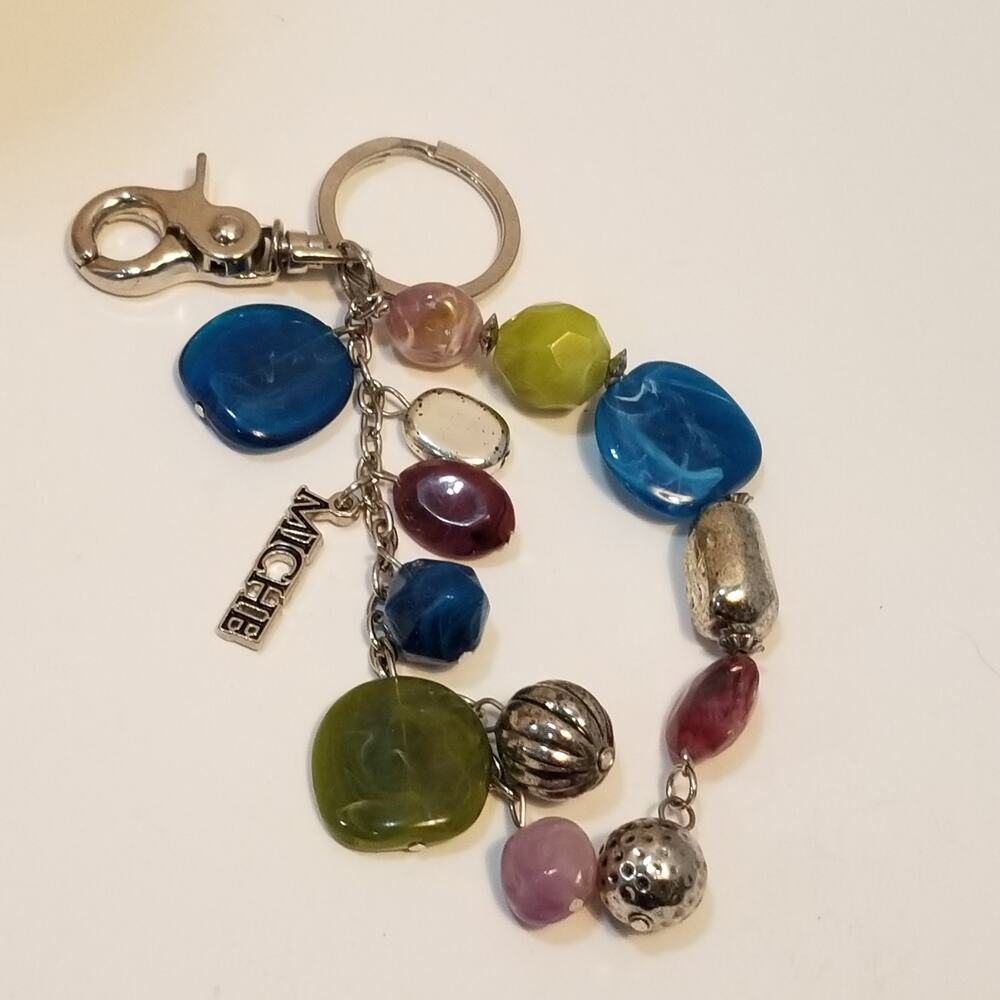 Long preowned Miche dangler handbag keychain